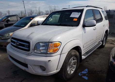 2002 Toyota Sequoia Limited V8 z USA, uszkodzony, nr VIN 5TDBT48AX2S128508